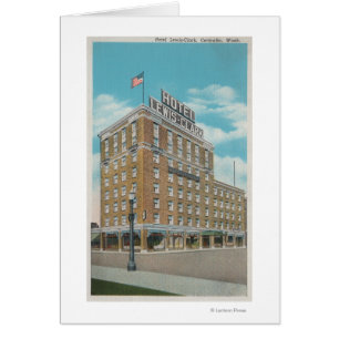 Centralia, WA - Aussicht auf das Hotel Lewis-Clark