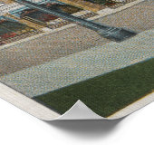 Centralia, WA - Aussicht auf das Hotel Lewis-Clark Poster (Ecke)