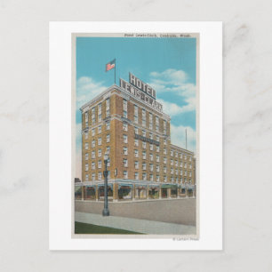 Centralia, WA - Aussicht auf das Hotel Lewis-Clark Postkarte