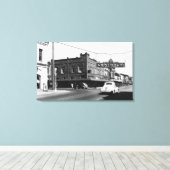 Centralia, WA Town View Main Street Foto Leinwanddruck (Insitu (Holzboden))