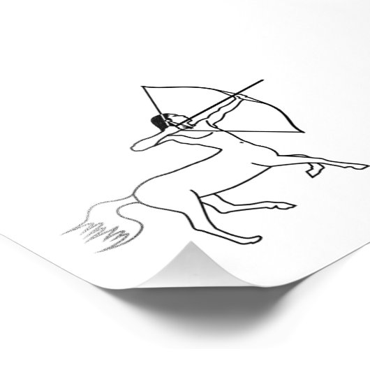 Centraur archer sagittarius fotodruck (Ecke)