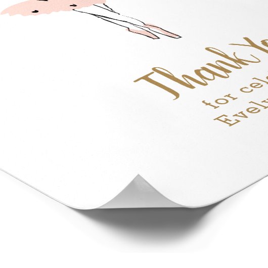 Centre Bühne Geburtstagsparty Poster (Ecke)