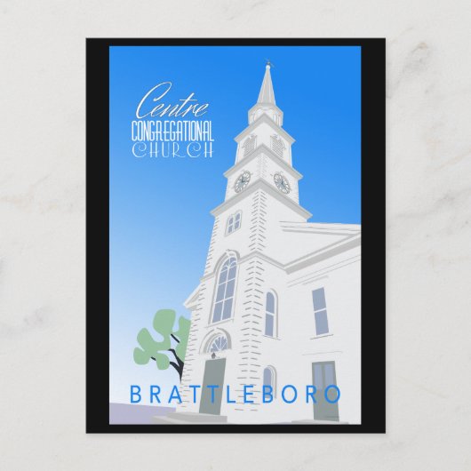 Centre Congregation Church Postcard Postkarte (Vorderseite)