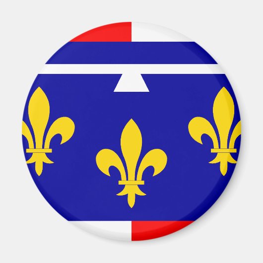 Centre, Frankreich flagge Magnet (Vorne)