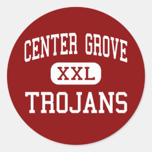 Centre Grove - Trojans - Hoch über Greenwood India Runder Aufkleber