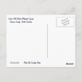 Centre Hill United Methodist Church Post Card Postkarte (Rückseite)