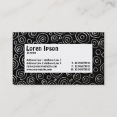 Centre Label - Abstrakt 181112 - Exotic Metal Visitenkarte (Rückseite)