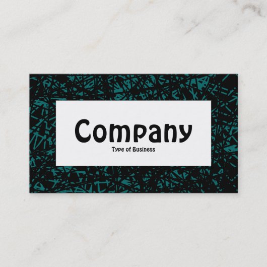 Centre Label - Abstrakte Linien - Moss Green Visitenkarte (Vorderseite)