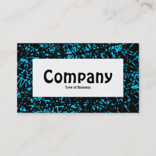 Centre Label - Abstrakte Linien - Sky Blue Visitenkarte