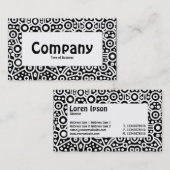 Centre Label - Alien Curcuits II - Schwarz Visitenkarte (Vorne/Hinten)