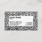 Centre Label - Alien Curcuits II - Schwarz Visitenkarte (Rückseite)