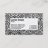 Centre Label - Alien Curcuits II - Schwarz Visitenkarte (Rückseite)