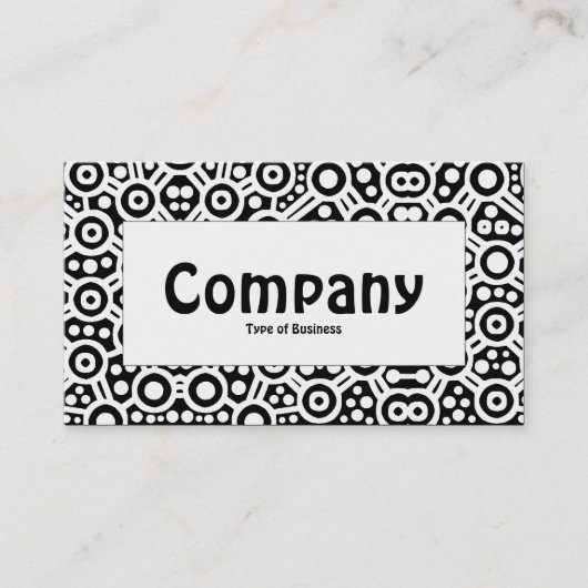 Centre Label - Alien Curcuits - Schwarz Visitenkarte (Vorderseite)