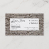 Centre Label - Bark 01 Visitenkarte (Rückseite)