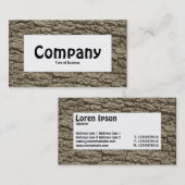 Centre Label - Bark 02 Visitenkarte (Vorne/Hinten)