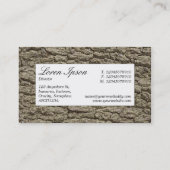 Centre Label - Bark 02 Visitenkarte (Rückseite)