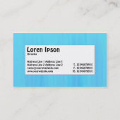 Centre Label - Blauer gestrichene Textur Visitenkarte (Rückseite)