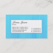 Centre Label - Blauer gestrichene Textur Visitenkarte (Rückseite)