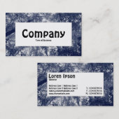 Centre Label - Blauer Herbst Visitenkarte (Vorne/Hinten)