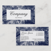 Centre Label - Blauer Herbst Visitenkarte (Vorne/Hinten)