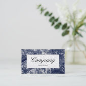 Centre Label - Blauer Herbst Visitenkarte (Stehend Vorderseite)