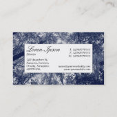 Centre Label - Blauer Herbst Visitenkarte (Rückseite)