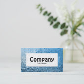 Centre Label - Blaues Wasser Visitenkarte (Stehend Vorderseite)