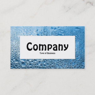 Centre Label - Blaues Wasser Visitenkarte