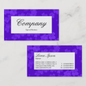 Centre Label - Blume Tex - Violet Blue (6600FF) Visitenkarte (Vorne/Hinten)