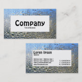 Centre Label - Cooles Wasser II Visitenkarte (Vorne/Hinten)