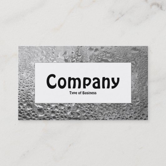 Centre Label - Cooles Wasser Visitenkarte (Vorderseite)