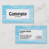 Centre Label - Corrugated Blue Visitenkarte (Vorne/Hinten)