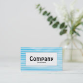 Centre Label - Corrugated Blue Visitenkarte (Stehend Vorderseite)