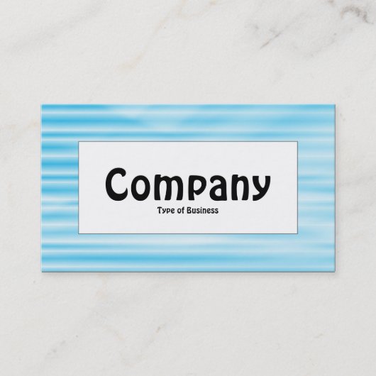 Centre Label - Corrugated Blue Visitenkarte (Vorderseite)