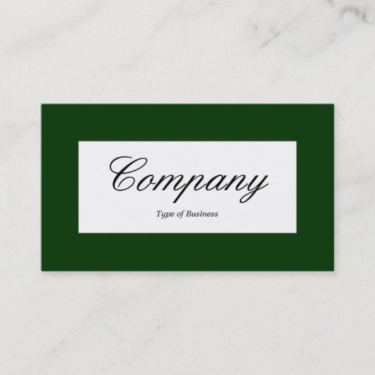 Centre Label - Dark Green (003300) Visitenkarte (Vorderseite)