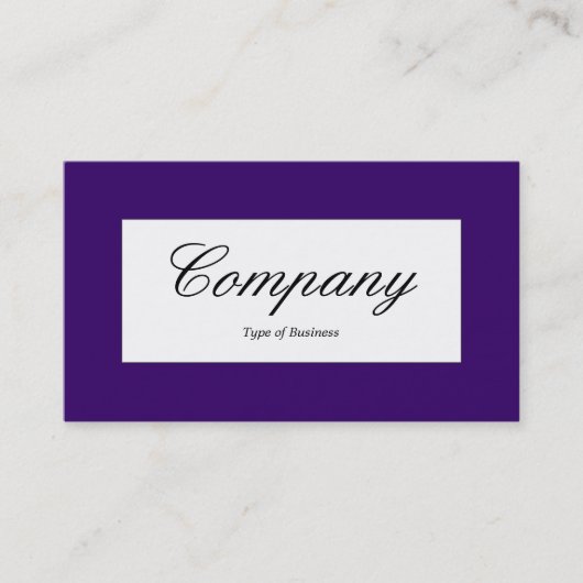 Centre Label - Dark Violet (330066) Visitenkarte (Vorderseite)