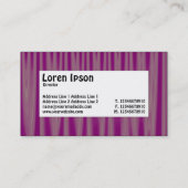 Centre Label - Drapery 06 Visitenkarte (Rückseite)