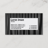 Centre Label - Drapery 07 Visitenkarte (Rückseite)