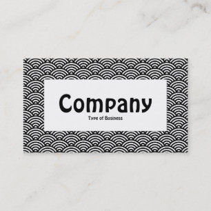Centre Label - Fish Scale - B&W Visitenkarte