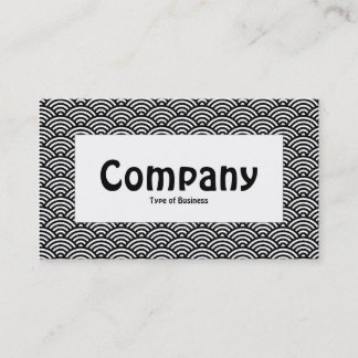 Centre Label - Fish Scale - B&W Visitenkarte