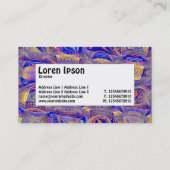 Centre Label - Fraktal Abstrakt 061012a Visitenkarte (Rückseite)