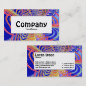 Centre Label - Fraktal Abstrakt 061012d Visitenkarte (Vorne/Hinten)