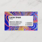 Centre Label - Fraktal Abstrakt 061012d Visitenkarte (Rückseite)