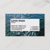 Centre Label - glühendes Wasser Visitenkarte (Rückseite)