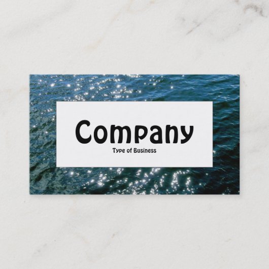 Centre Label - glühendes Wasser Visitenkarte (Vorderseite)