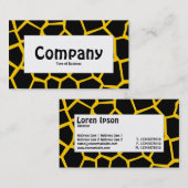 Centre Label - Go Giraffe Amber Visitenkarte (Vorne/Hinten)