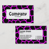 Centre Label - Go Giraffe Magenta Visitenkarte (Vorne/Hinten)