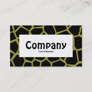 Centre Label - Go Giraffe Olive Green 99933 Visitenkarte