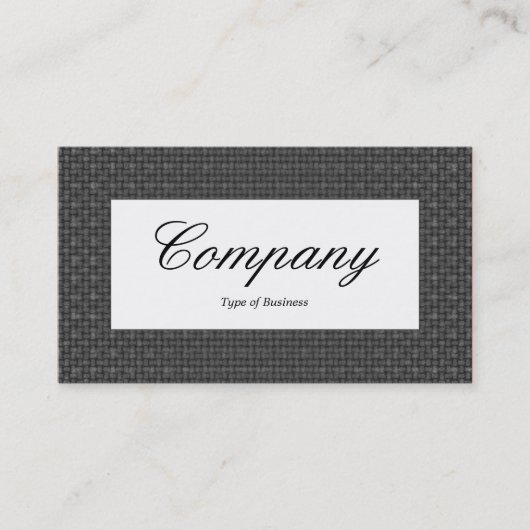 Centre Label - Graue Textur Visitenkarte (Vorderseite)