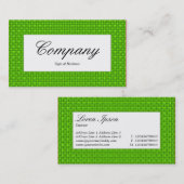 Centre Label - Grüne Textur Visitenkarte (Vorne/Hinten)